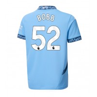 Manchester City Oscar Bobb #52 Domáci futbalový dres 2024-25 Krátky Rukáv